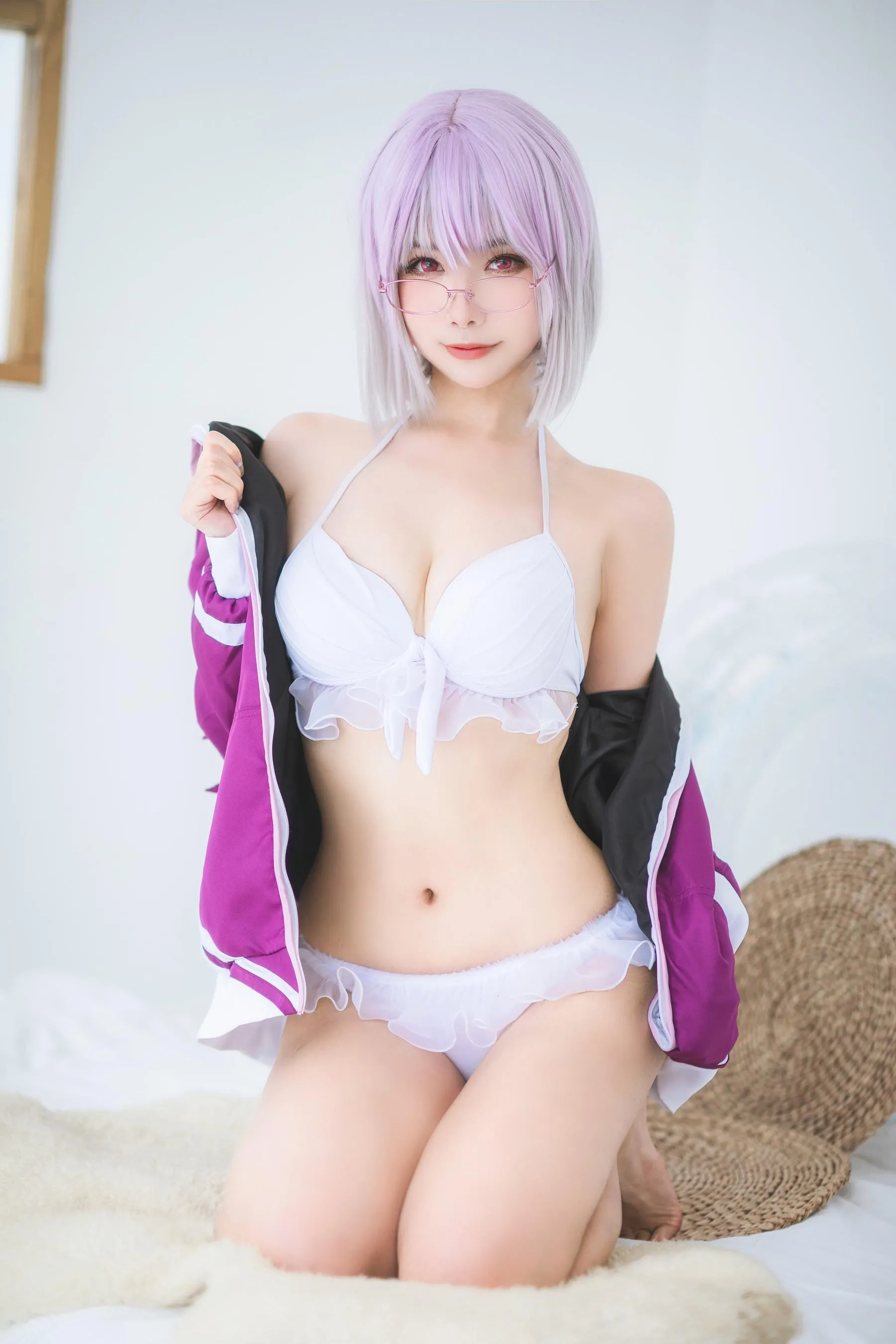 Momoko葵葵 – NO.35 瓜希酱 SSSS.GRIDMAN 宝多六花新条茜 泳装 [55P]插图3